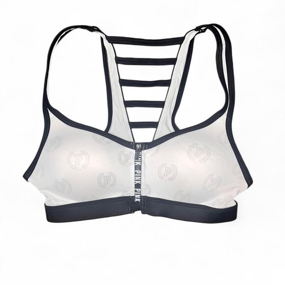 Victoria’s Secret Pink Front Zip Racerback Bra - Picture 1 of 3